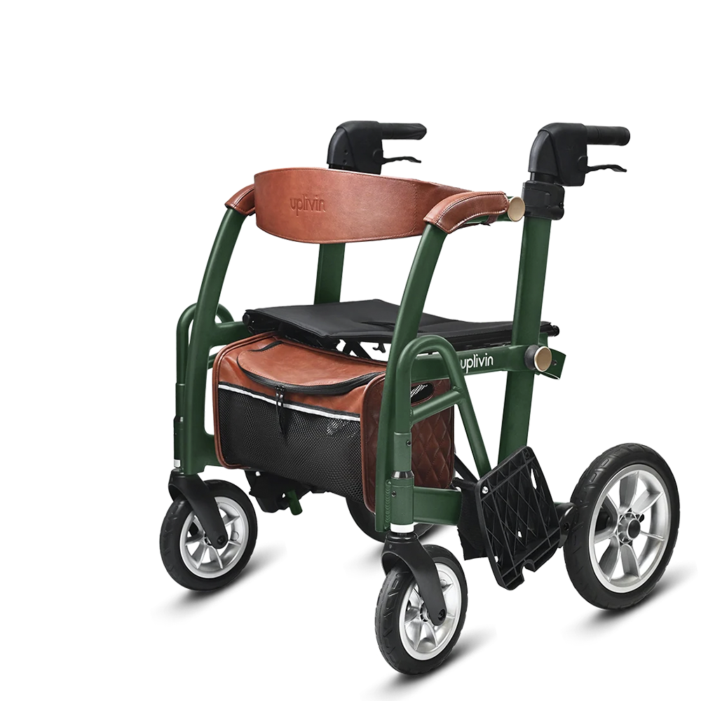 Rollator und Rollstuhl Glide 2in1, inkl. Tasche und Rückengurt