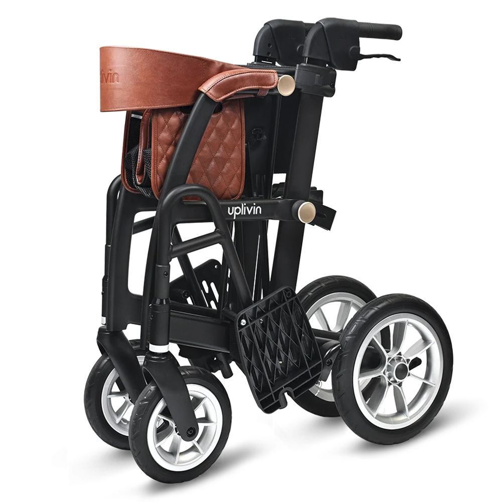 Rollator und Rollstuhl Glide 2in1, inkl. Tasche und Rückengurt