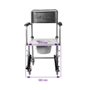 Toilettenstuhl TSU-2 mit Rollen – TOMTAR