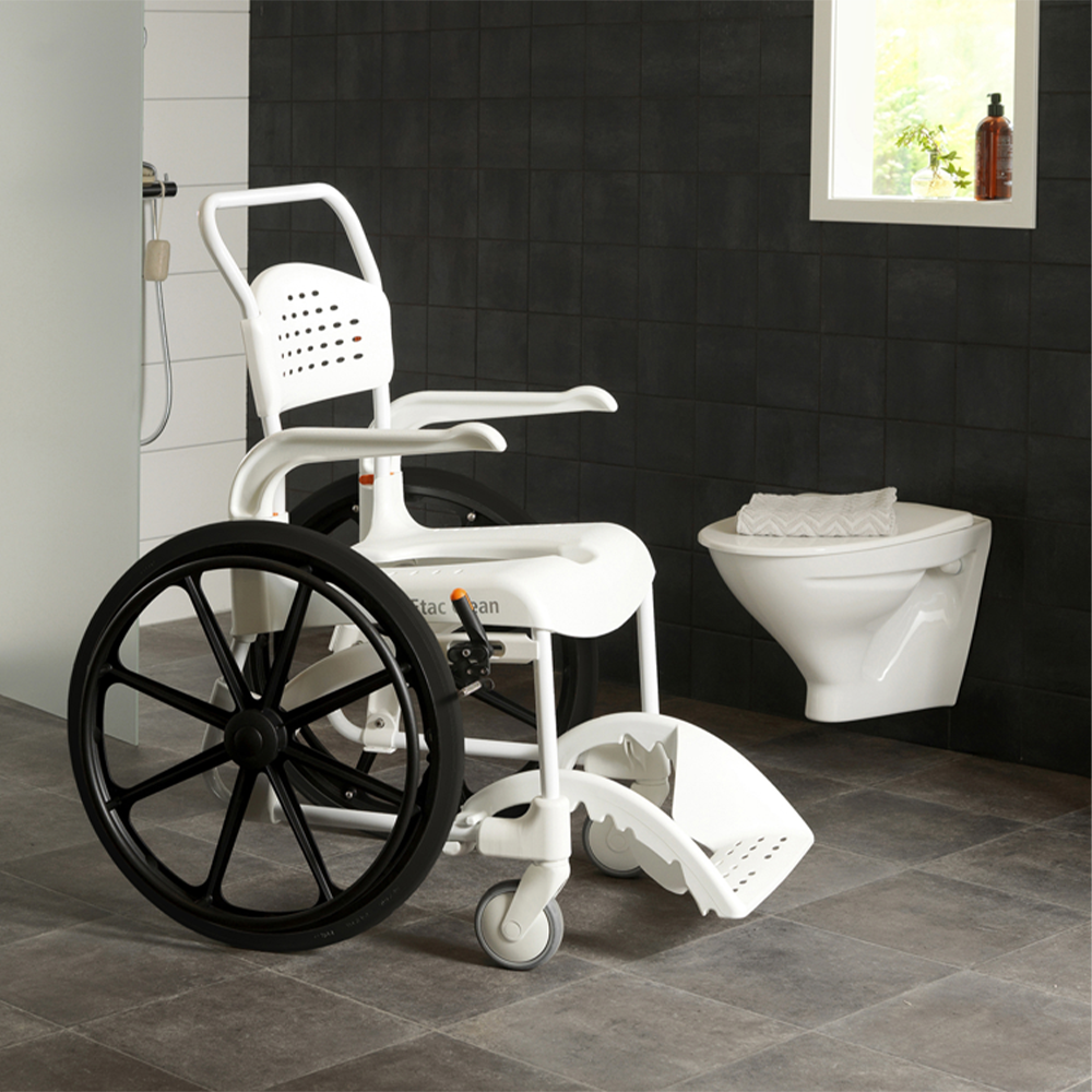 Dusch- und Toilettenrollstuhl CLEAN mit 24" Räder – ETAC
