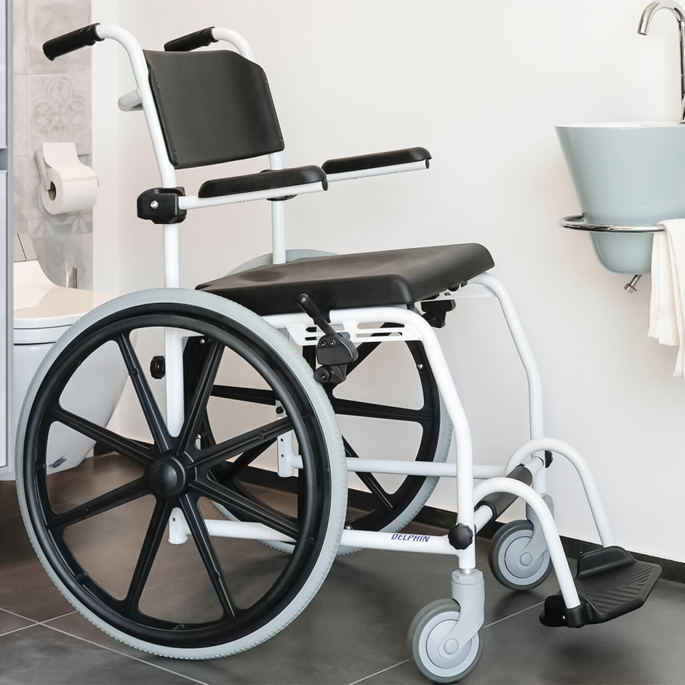 Dusch- und Toilettenrollstuhl Breezy Delphin