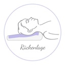 Anwendung Rückenlage – Kopfkissen PEARLfusion, Standard (12 cm) mit Bezug – Theraline