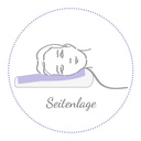 Anwendung Seitenlage – Kopfkissen PEARLfusion, Standard (12 cm) mit Bezug – Theraline