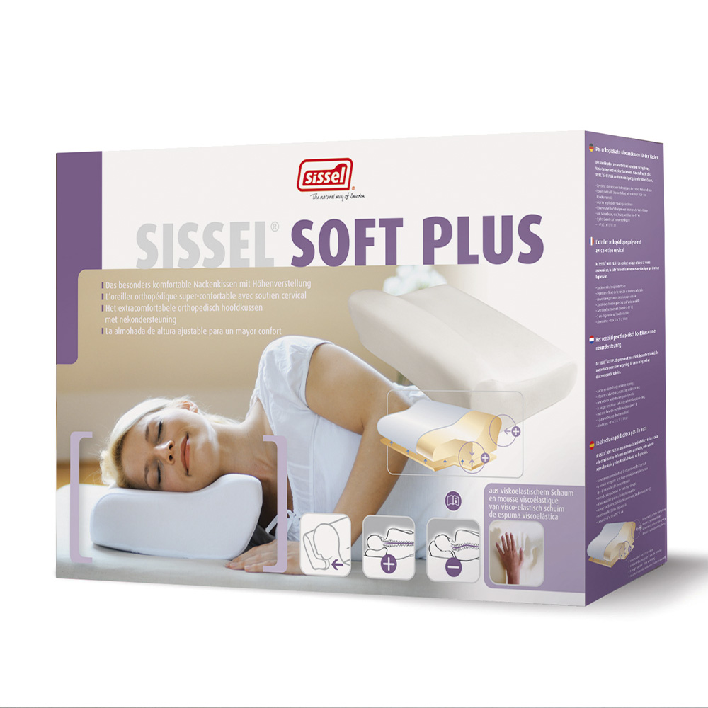Nackenkissen Soft Plus 47 x 33 cm, höhenvariabel – SISSEL