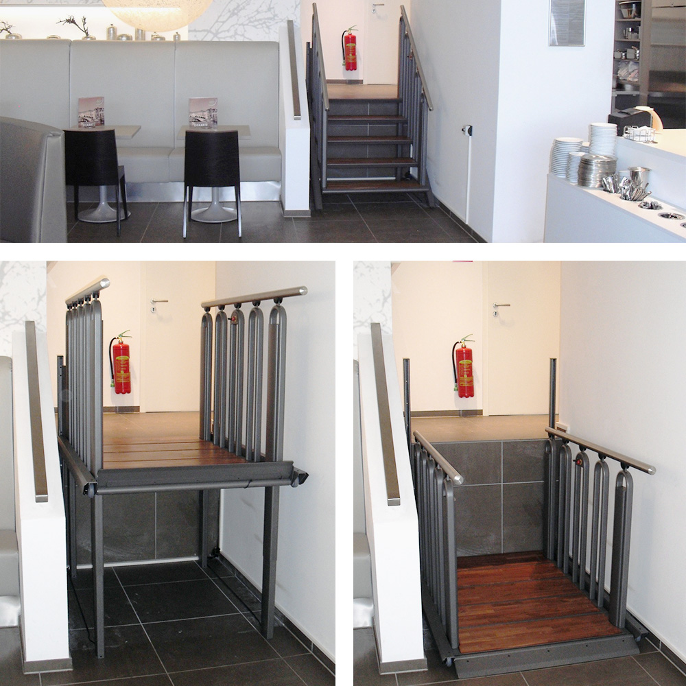 Info zur Plattform-Treppen-Lösung FlexStep – Liftup