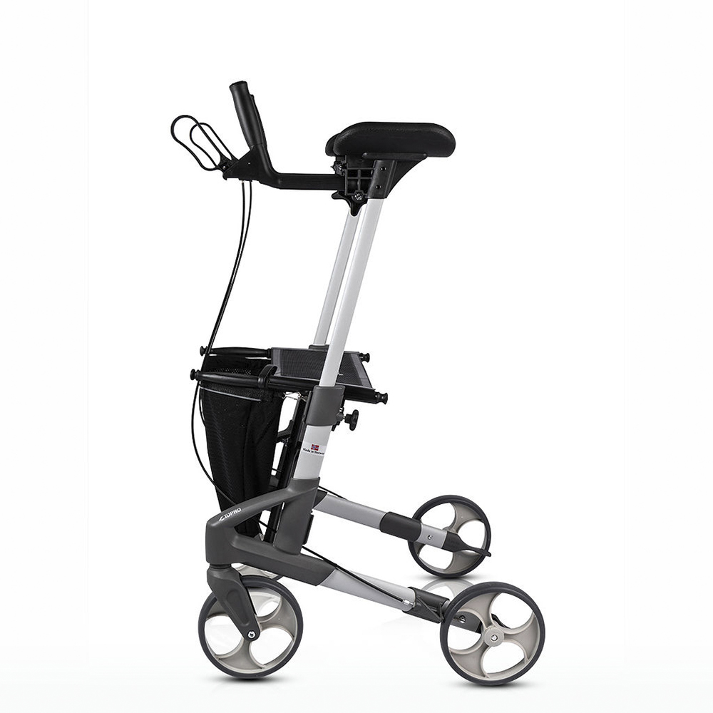 Rollator Topro Troja Walker2 mit Unterarmauflagen, silber