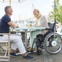 Info zu Rollstuhl-Elektroantrieb E-Fix 35 komplett bis 120 kg  – Alber®
