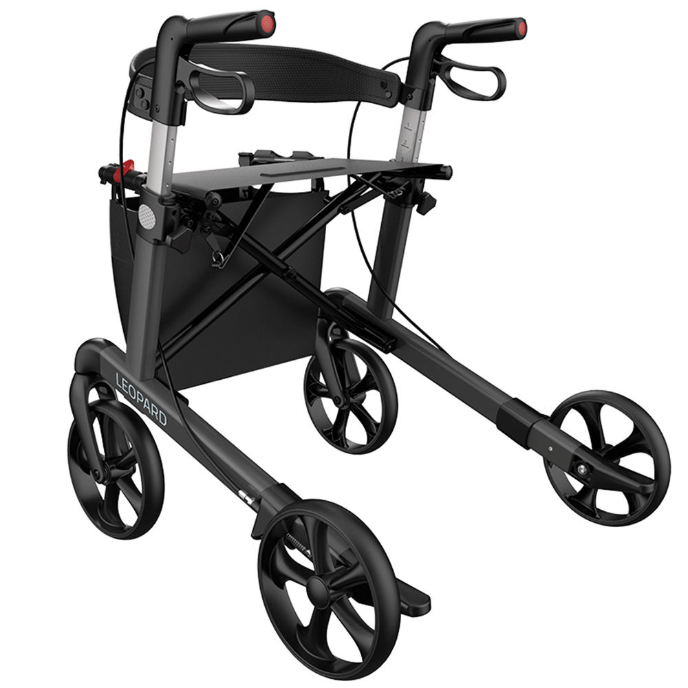 Rollator Leopard, Sitzhöhe 50 cm, anthrazit - Mobilex