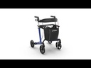 Rollator LEOPARD, Sitzhöhe 62 cm – Blau