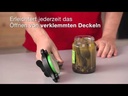 Schraubdeckelöffner mit Edelstahlgriff