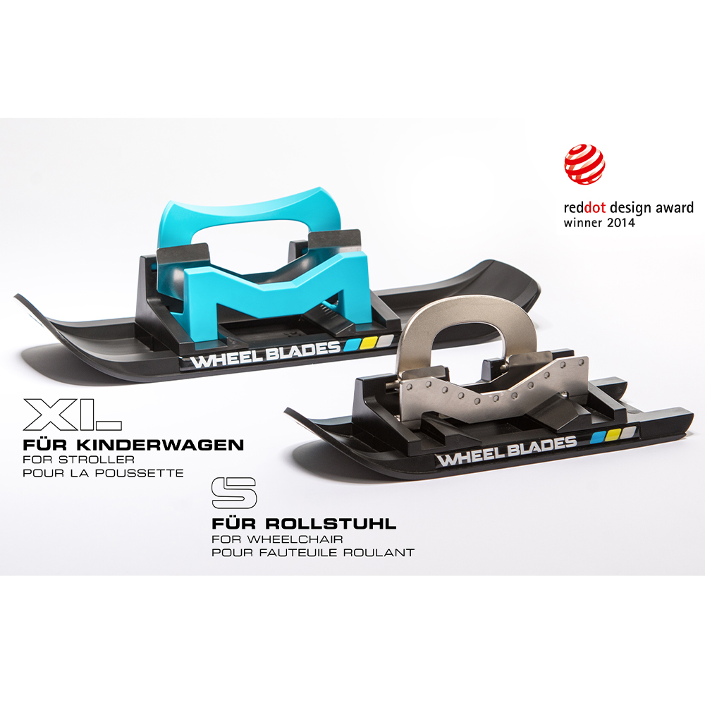 Wheel Blades, Kufen für Fortbewegung im Schnee