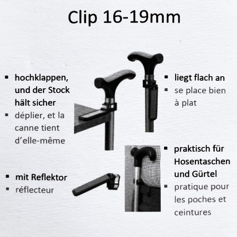 Gehstockhalter mit Reflektor – CHARLES BUYERS