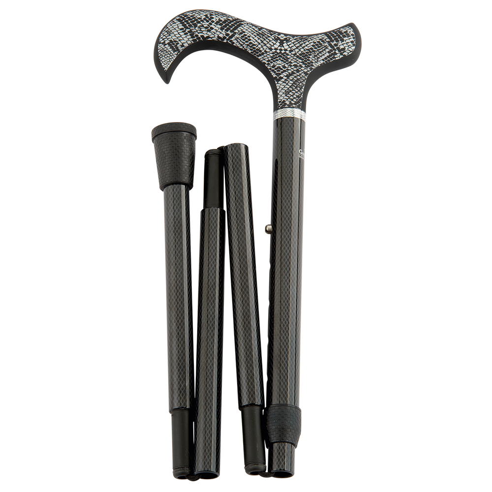 Faltstock Carbon-Schlank EXOTIK grau/schwarz
