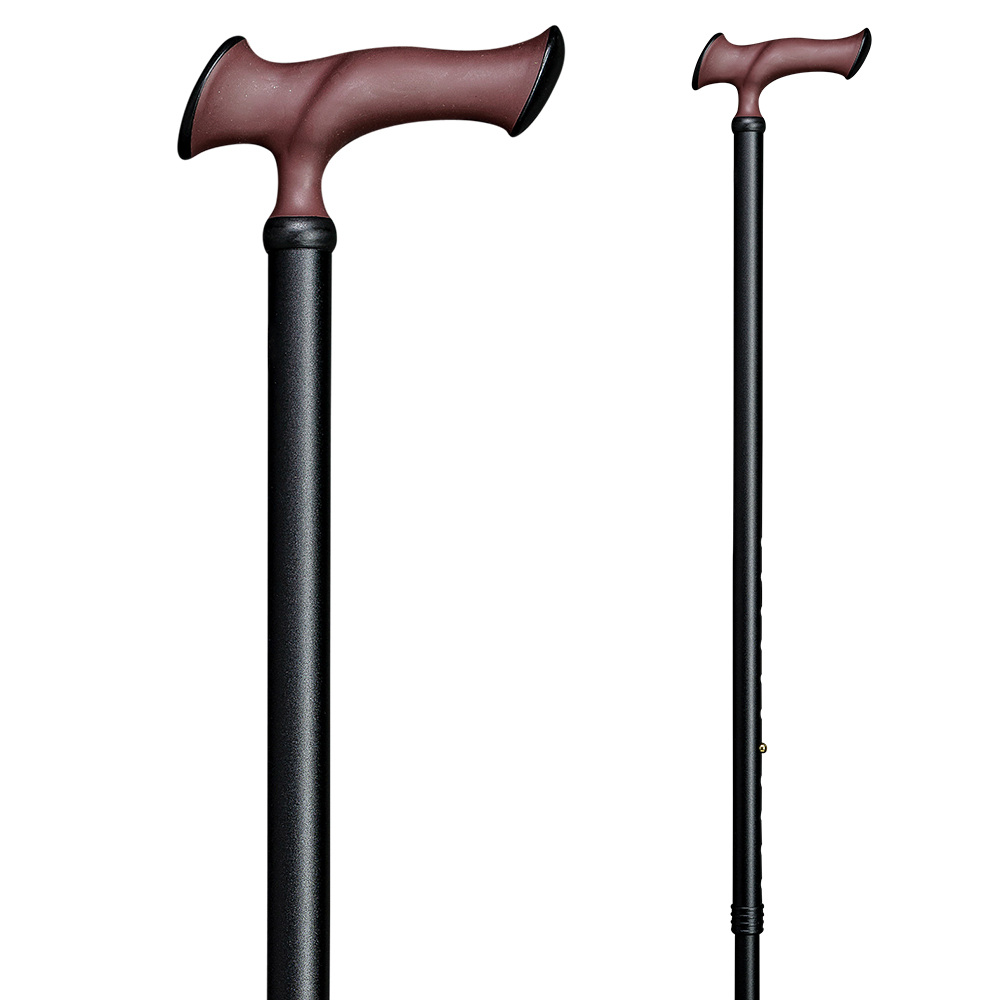 Gehstock SUPER-SOFT-ESCORT ERGONOMIC, braun-schwarz