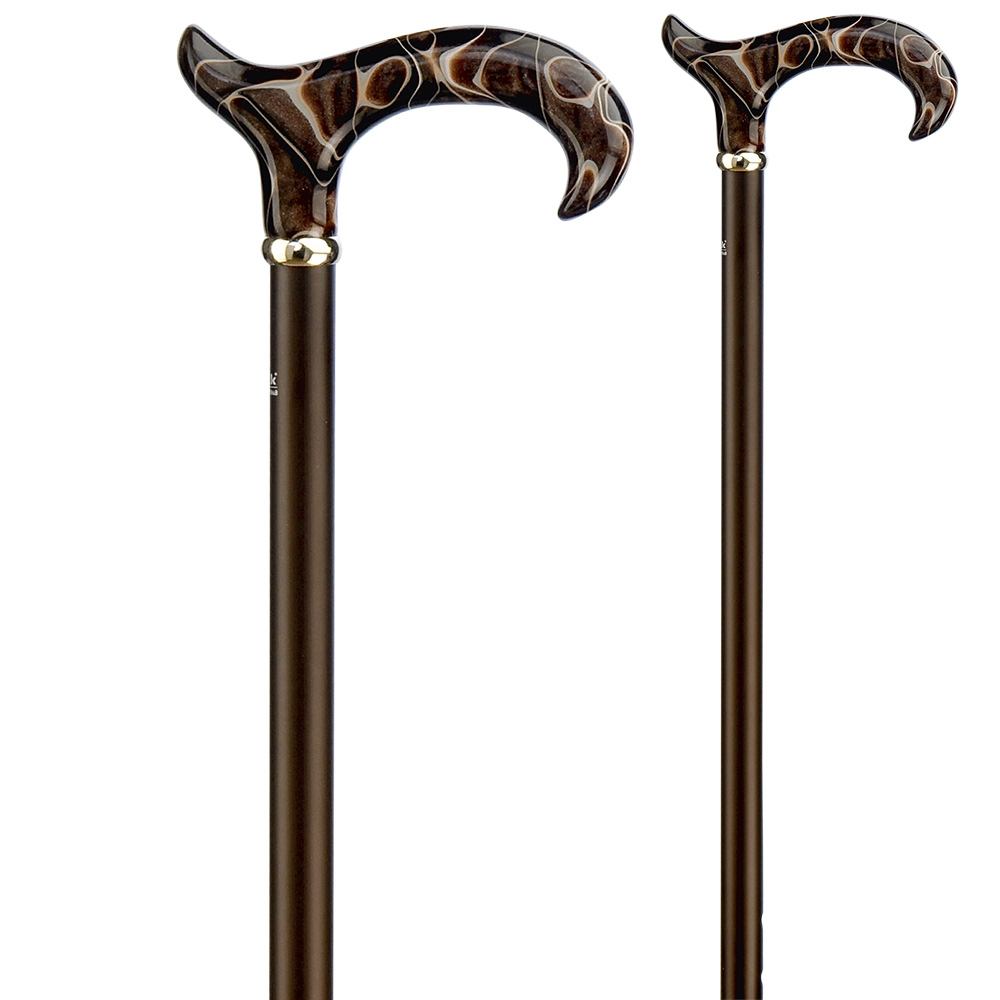 Gehstock PERLMUTT Step-Derby Café-Creme