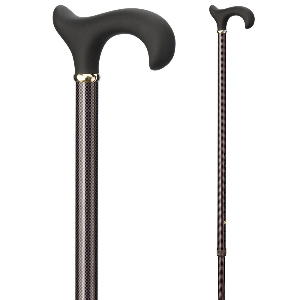 Gehstock TECHNO ERGONOMIC, schwarz-silber