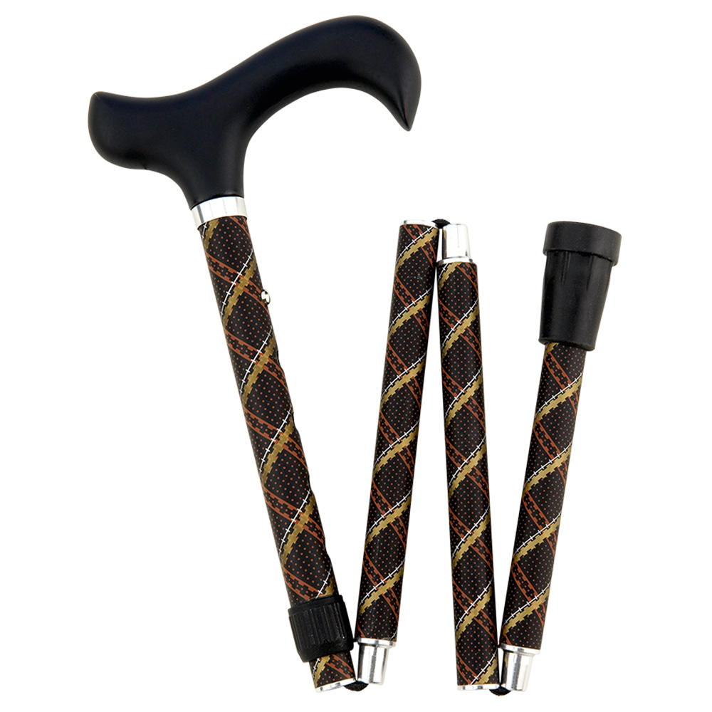 Faltstock DELUXE-SCHLANK BURLINGTON mit Holzgriff