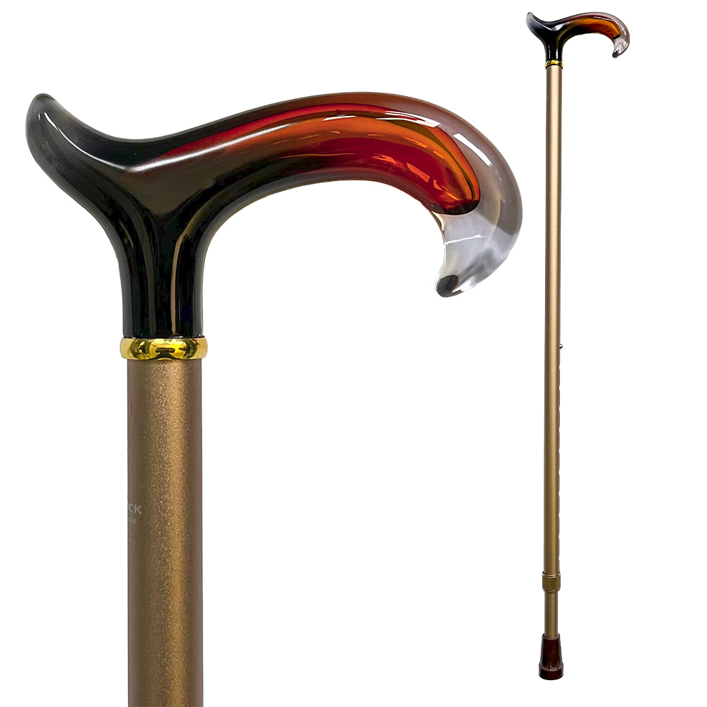 Gehstock STEP-DERBY ACRYL "Bernstein"