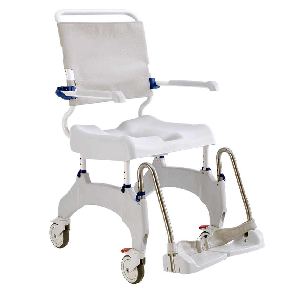 Dusch- und Toilettenstuhl OCEAN ERGO inkl. Topf und Halterung – Aquatec®