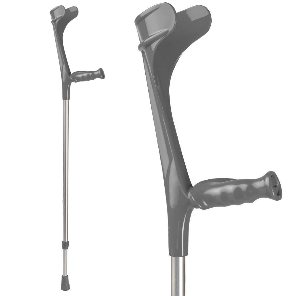 Krücken Leichtmetall mit ergonomischem Softgriff (Paar)