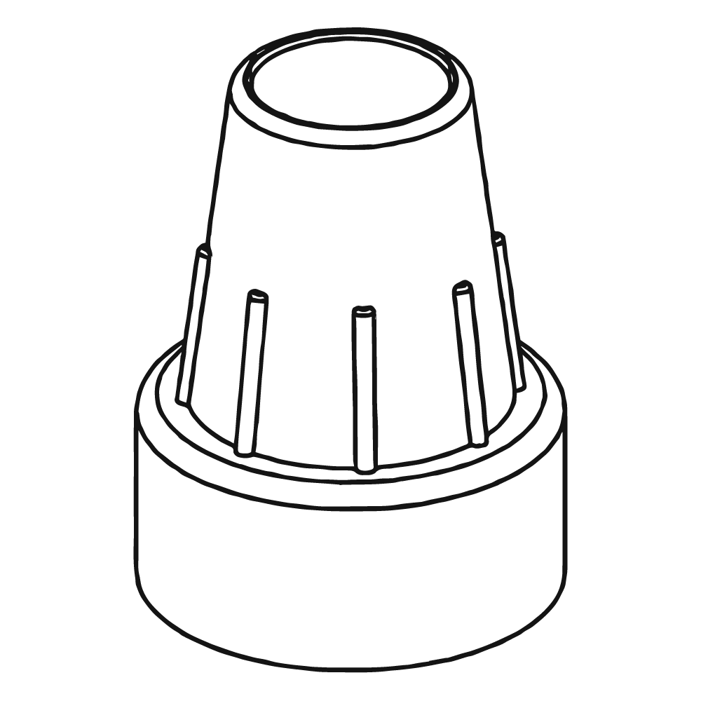 Krückenkapsel (Gummi)