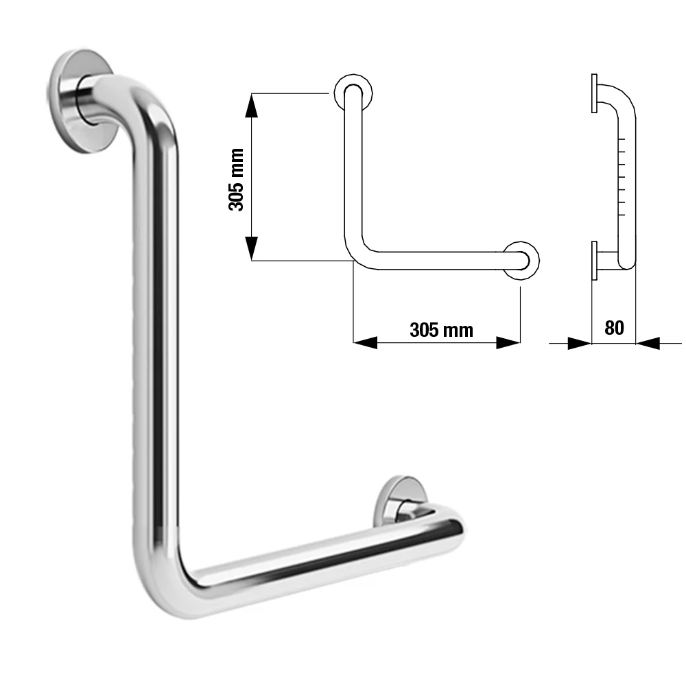 Winkel-Haltegriff 90° IneoLine Plus – NOSAG