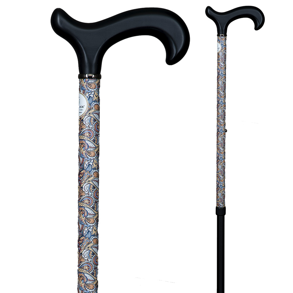 Gehstock Style-Derby PAISLEY PAINT, stabil