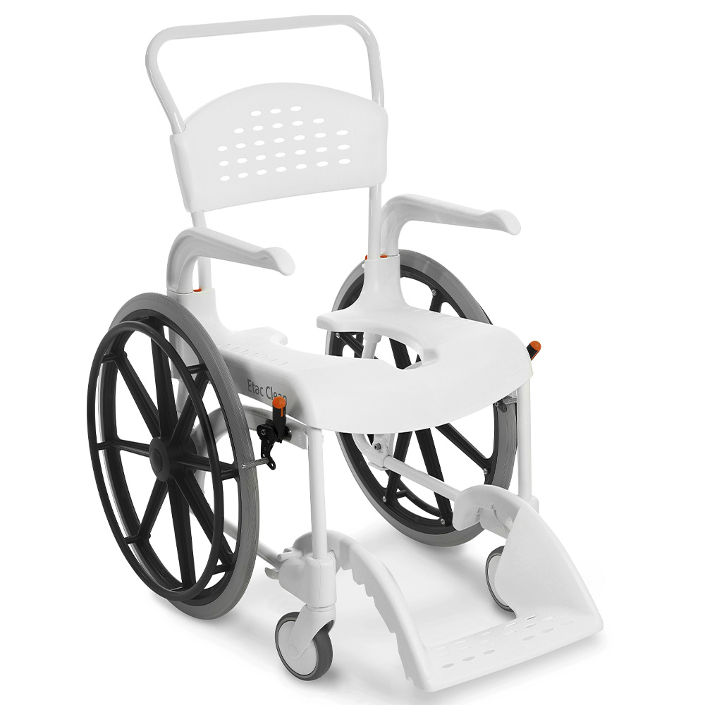 Dusch- und Toilettenrollstuhl CLEAN mit 24" Räder – ETAC