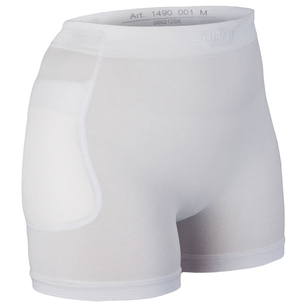 Hüftprotektor-Slip unisex, weiss (ohne Protektoren) – Suprima