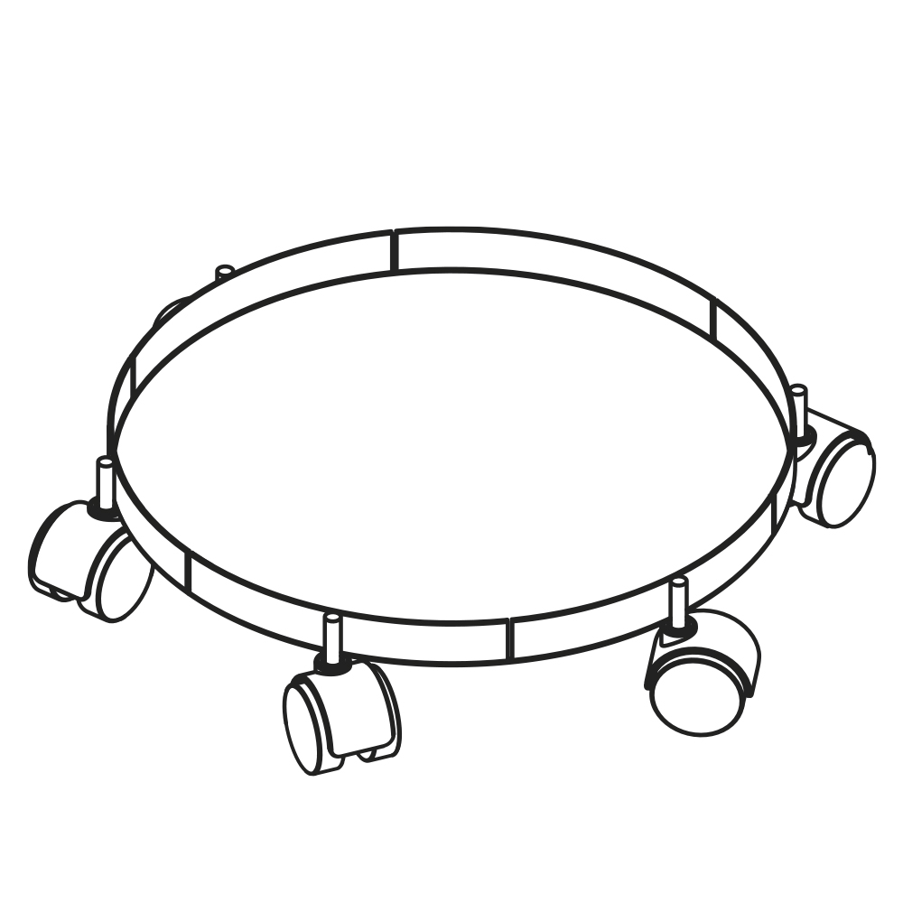 Rolluntersatz ø 29,5 cm – Ständer SIESTA