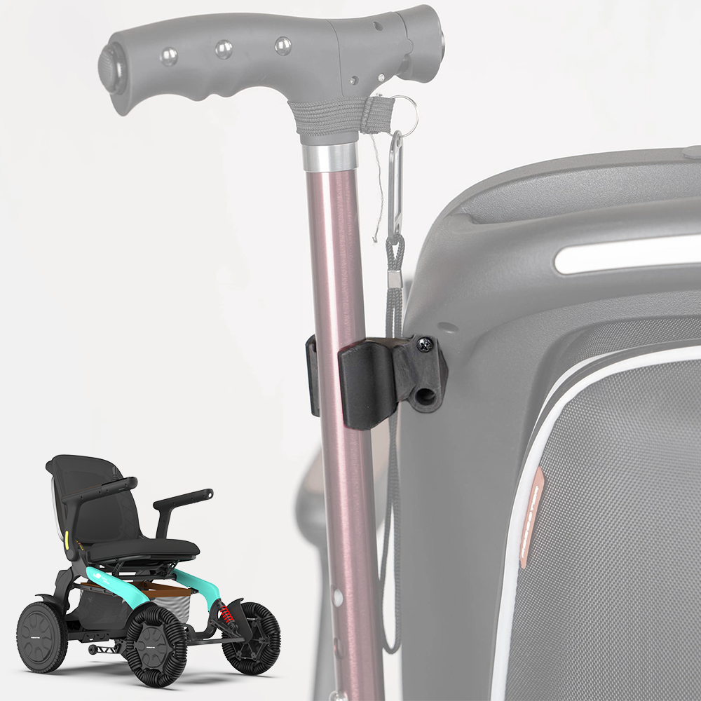Gehstockhalter zu Elektrorollstuhl Robooter E60 – sana.swiss 