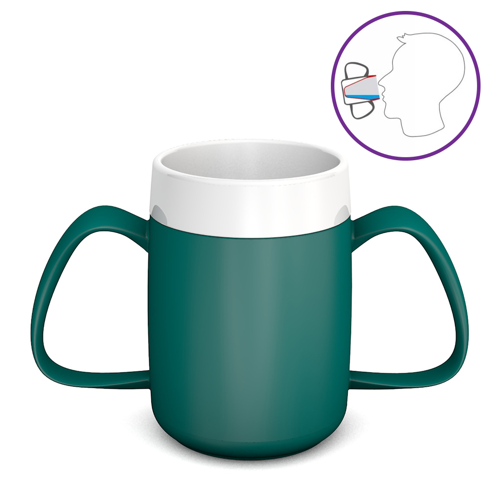 2-Henkel-Becher mit Trink-Trick 160 ml / M815