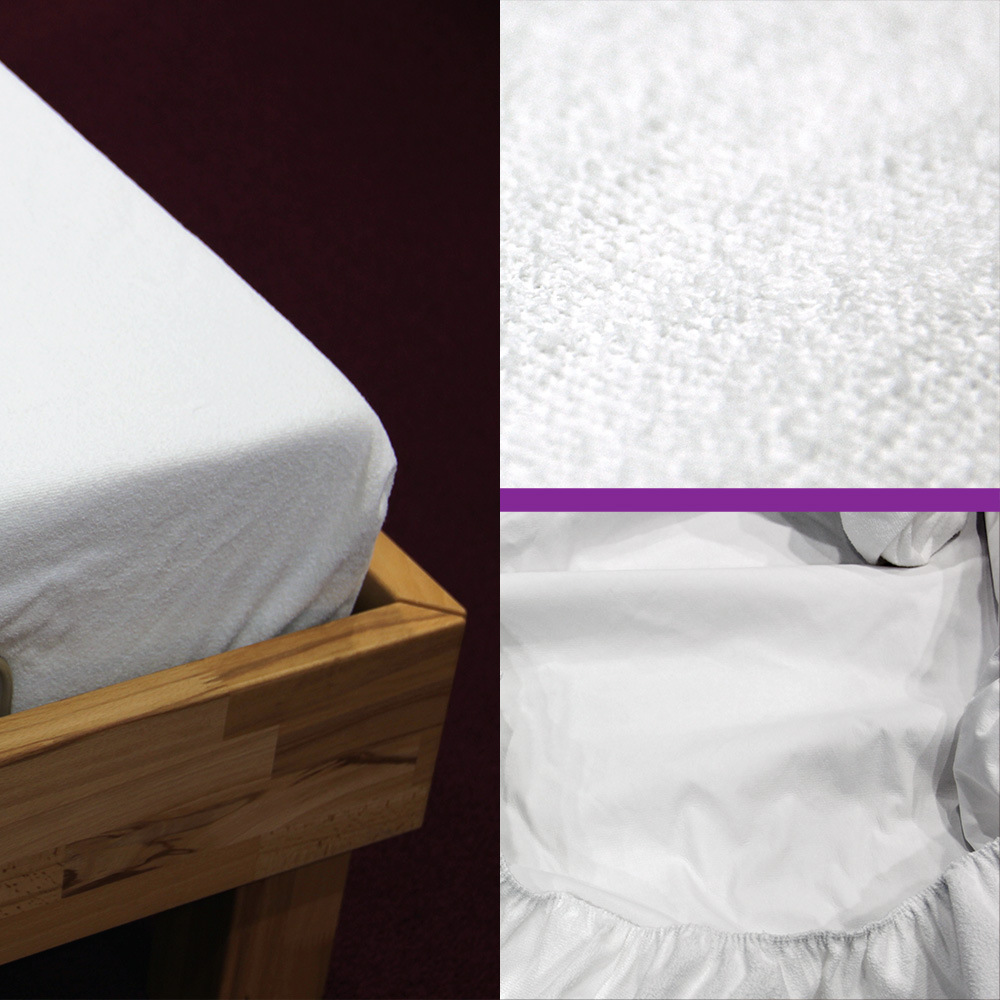 Fixleintuch, Baumwollfrottée beschichtet