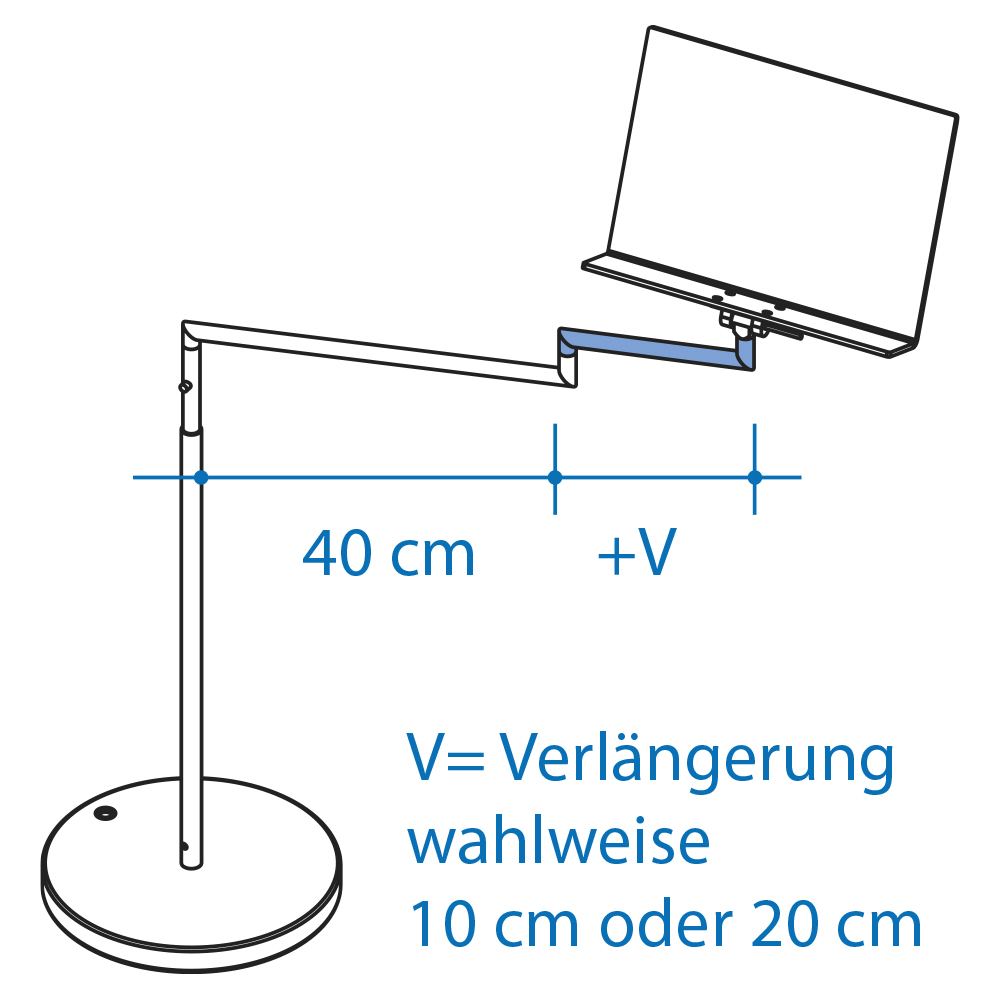 Horizontalverlängerung – Ständer SIESTA