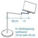 Horizontalverlängerung – Ständer SIESTA