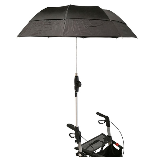 [31-05036] Regenschirm mit Halterung zu Rollator: Leopard, Gepard, Lion, Buffalo, Panda Comfort – Mobilex