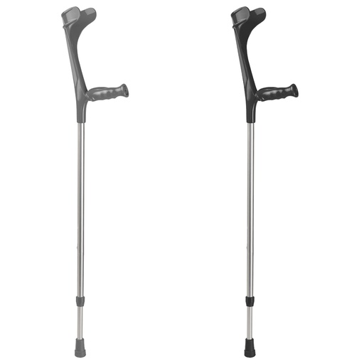 Krücken Leichtmetall mit ergonomischem Softgriff (Paar)