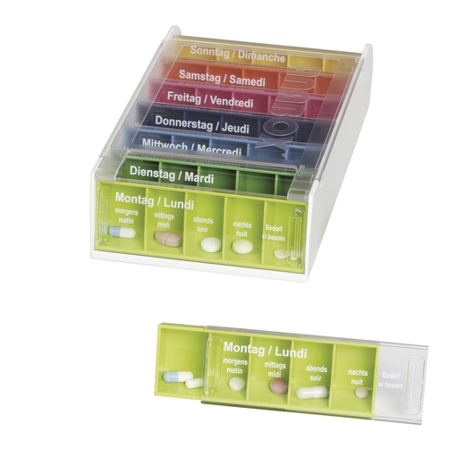 [86-10100] Medikamentendispenser 1 Woche / Tag 5 Fächer – ANABOX