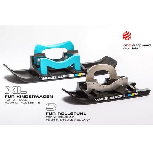 Wheelblades, Kufen für Fortbewegung im Schnee