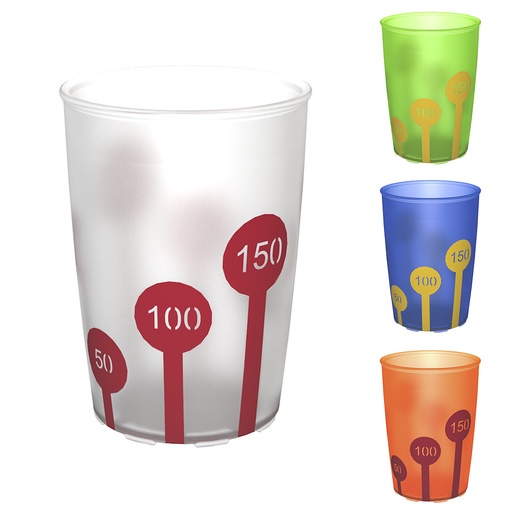 Becher mit Antirutsch-Skala 250 ml / M820