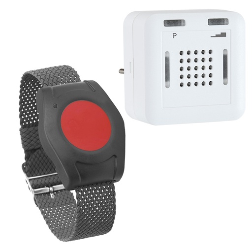 [63-41500] Pflegeruf-Set Plus: Notruf Armband und Steckdosen-Rufmelder – ELDAT Easywave