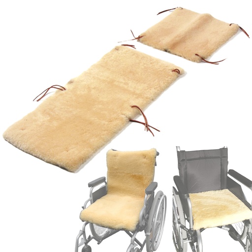 Schaffell für Rollstuhl