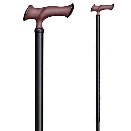 [85-22400] Gehstock SUPER-SOFT-ESCORT ERGONOMIC, braun-schwarz