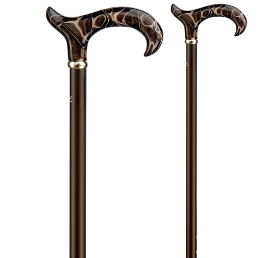 [85-31400] Gehstock PERLMUTT Step-Derby Café-Creme