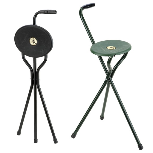 Gehstock mit Sitzmöglichkeit 3-beinig