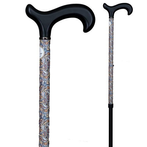 [85-20503] Gehstock Style-Derby PAISLEY PAINT, stabil