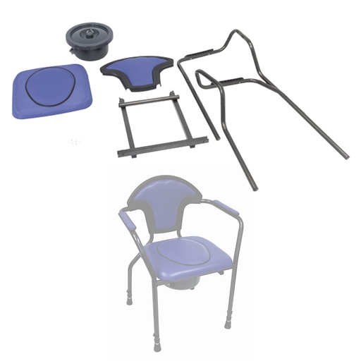 [22-15610] Toilettenstuhl New-Open Kit (nicht höhenverstellbar – Bausatz)