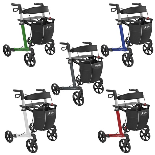 Rollator LEOPARD, Sitzhöhe 62 cm – Mobilex