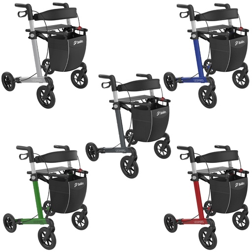 Rollator LEOPARD mit Soft Rädern, Sitzhöhe 62 cm – Mobilex