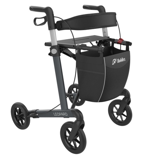 [31-05014] Rollator LEOPARD mit Soft Rädern, Sitzhöhe 55 cm, anthrazit – Mobilex